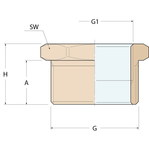 Guidi Reduzierhülse MF - G 2'' auf 1''1/2