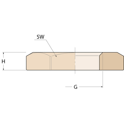 Guidi Sechskantmutter - G 1''