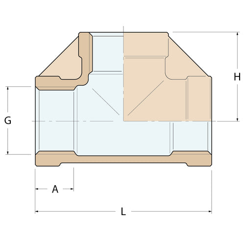 Guidi T-Stück FFF - G 1/4''