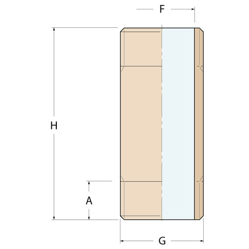 Guidi Verbindungsrohr MM - G 3/8'' H 80