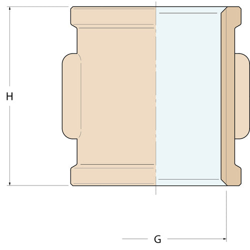 Guidi Verschraubung gerade FF - G 1''1/2