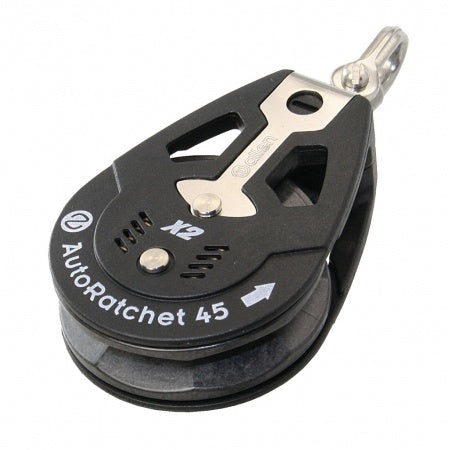 ALLEN Auto-Ratschenblock X2 45mm, Seil 8mm, Wirbelschäkel