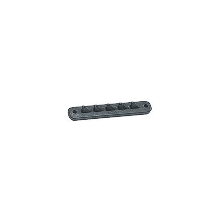ALLEN Hakenschiene gewölbt Alu 125mm mit 10 Haken