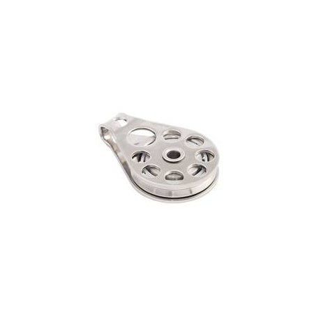 ALLEN Einfachblock kugelgelagert 38mm, Drahtseil 2-6mm Auge, Schädel, Hundsfott