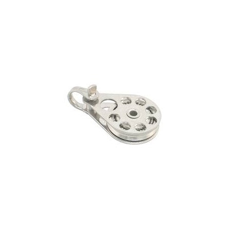 ALLEN Einfachblock kugelgelagert 38mm, Drahtseil 2-6mm Auge, Schädel, Hundsfott