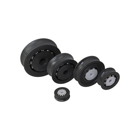 ALLEN Rolle kugelgelagert POM 20x7 - 52x 15 mm, Bohrung 3-6,5 mm