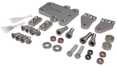 Seastar Hardware Kit Tournament 2, Triple Engine, Dual Cylinder With Front Mount Plate