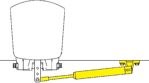 Seastar Außenbord Zylinder Spiegelmontage