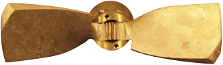 Radice 2-Blatt Bronzener Faltpropeller Für Saildrive, 16"X11", Rechts (Selva)