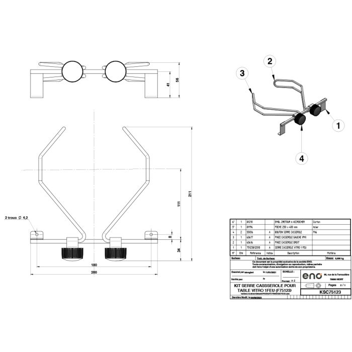 Eno Topfhalterset für Infinite 1