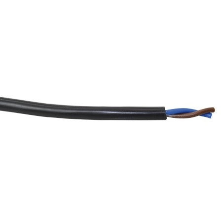 Stromkabel Zweiadrig H05VV-F Cu/PVC feinstdrähtig 2x1,5/2,5qmm blau/braun 10/100m