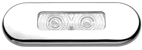 Allpa Led Orientierungsleuchte, Kunststoff, Einbau, 12v/0,21w, Led 2x 0,2w, 86x31mm