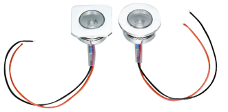 Allpa Led Orientierungsleuchte, Chrom, 12v/0,24w, Led 1x 5ø, 38x38mm