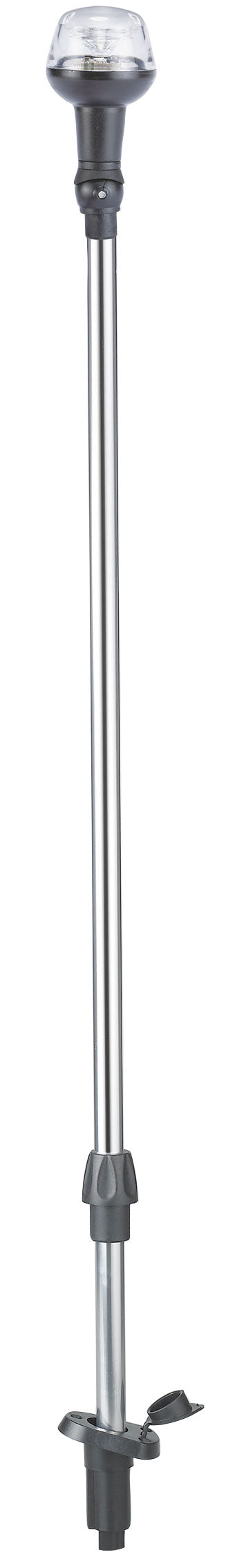 Allpa Led Navigations Stablaterne, 8-30v, 360°, Led 1x0,5w, Schwarzes Kunststoffgehäuse, Klare Linse, L=635mm
