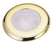 Allpa Kunststoff Led-Deckenleuchte Mit Crom Ring, Ø77.2mm, Einbau, 12-24v/1,8w, Warm White