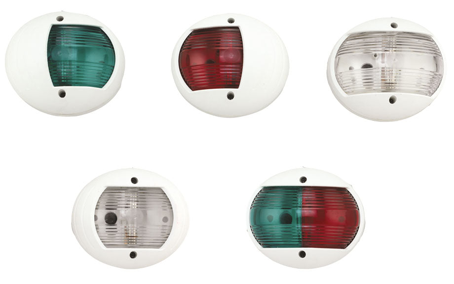 Allpa Led Positionslaterne, Steuerbord, 8-30v, Led 1w, 112.5°, 2nm, Weißes Gehäuse, Grüne Linse