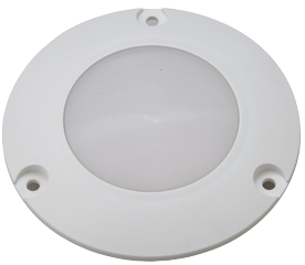 Allpa Kunststoff Led-Deckenleuchte, Ø106,7mm, Einbau, 12v/2w, Led 5x 5ø, Warm White, Ip67