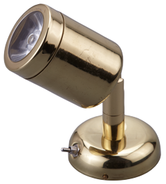 Allpa Led Wand-Leselampe (Mini), Messing, 8-30v/1,2w, Led 1x 1w, H=112mm