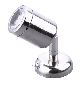 Allpa Led Wand-Leselampe (Mini), Niro, 8-30v/1,2w, Led 1x 1w, H=112mm