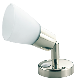 Allpa Led Wand-Leselampe, Verchtomt, 8-30v/3,1w, Led 1x 3w, H=153mm