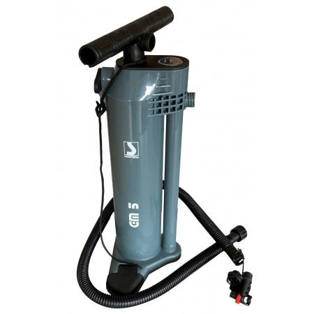 SCOPREGA Doppelhub-Luftpumpe GM5 1.0 bar 2x2,4L mit Manometer