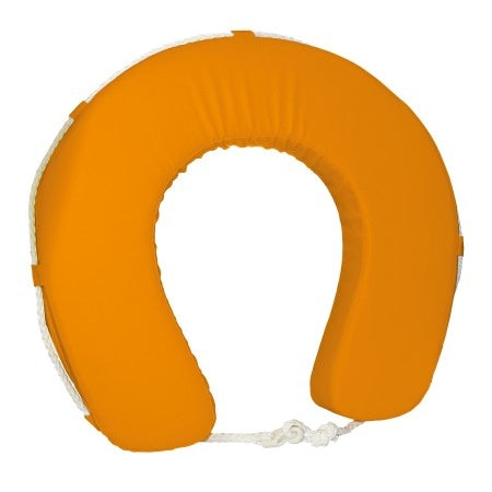 Hufeisen Rettungsring PVC orange/weiß/gelb
