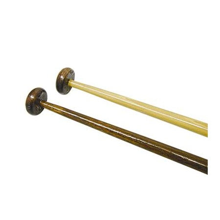 Flaggenstock Mahagoni 25mm, mit Klampe 80mm, 1,25m