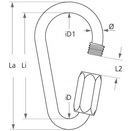 PEGUET Schraubglied Birne A4L 2,5-8mm