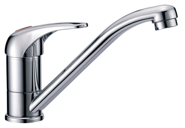 Allpa Verchromter 1-Hebel-Mischhahn, Mit Schwenbarem Auslauf, Anschluss 3/8", 200x78x113mm
