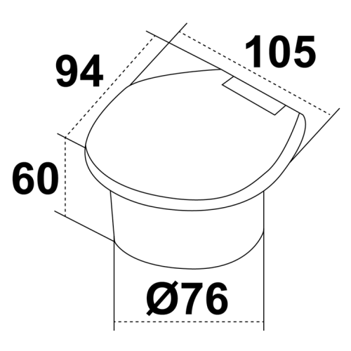 Allpa Handdusche mit Einbaukasten