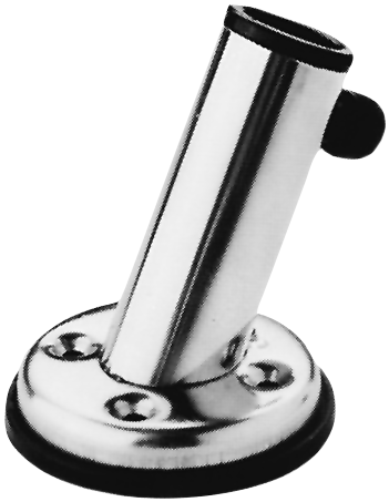 Allpa Niro Flaggenstockhalter Mit Fuß 45°, Innenmaß Ø22mm