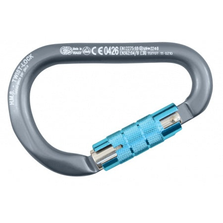 KONG Karabiner HMS Classic mit Twist-Lock Alu 12x116mm