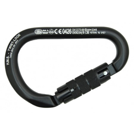 KONG Karabiner HMS Classic mit Twist-Lock Alu 12x116mm