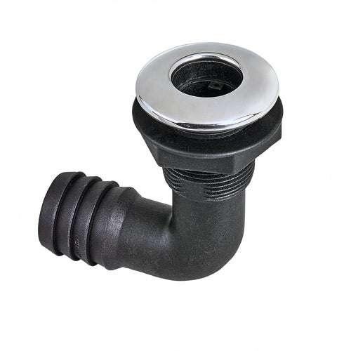 PLASTIMO BORDDUCHLASS COUDE NYLON S/S FLANSCH 3/4'