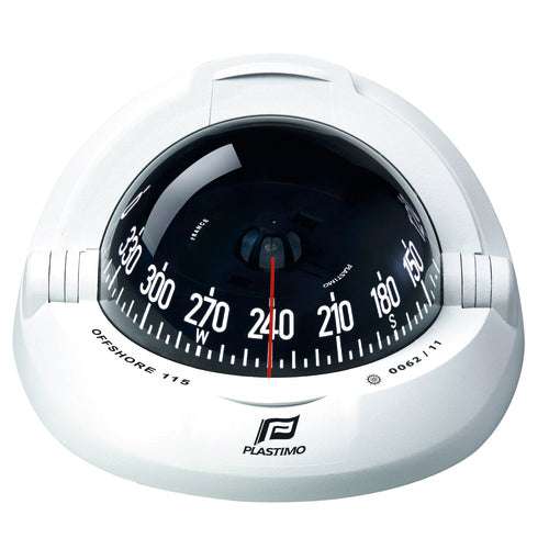PLASTIMO COMPASS OFF115 WHI FLUSH,BLA CON CARD