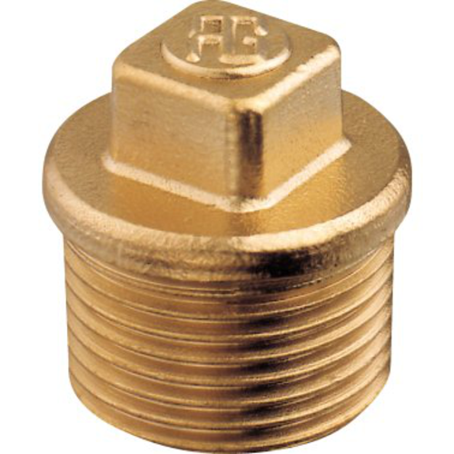 PLASTIMO Fitting brass square head plug 3/8''