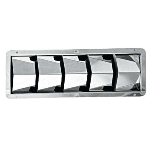 PLASTIMO LOUVER RECTANGULAR ST/STEEL 5 SHUTTERS