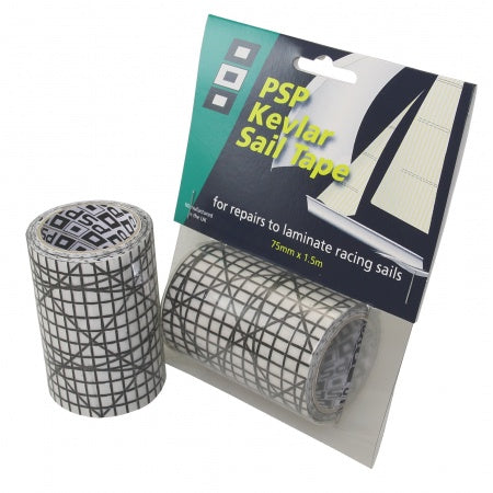 Black Kevlar/Mylar Laminat Repair Tape 75mmx1.5m