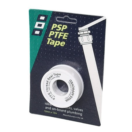 PSP Dichtband für Rohrgewinde PTFE 12mm 12m weiß