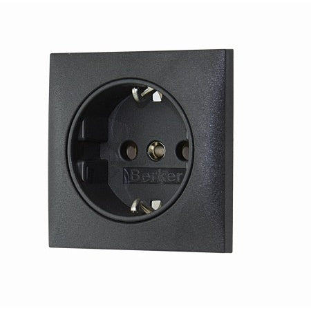 BERKER Schuko-Steckdose Integro Flow 230V 16A polarweiß matt