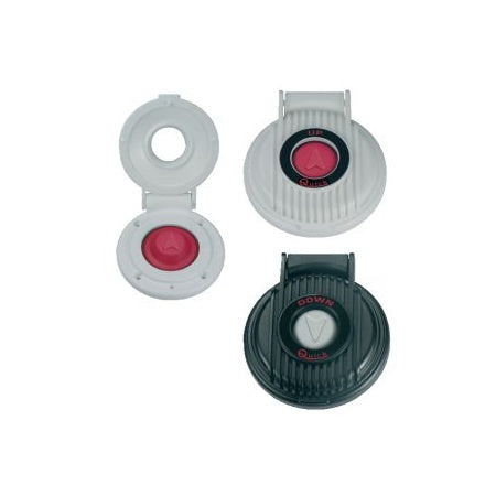 QUICK Ersatz-Gummikappe / Fußschalter 900DB UP/ DOWN, Deckel schwarz/weiß
