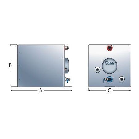 QUICK Boiler, Warmwasserbereiter, BXS, 500 oder 1200 Watt, 220 Volt, 25 oder 40 Liter