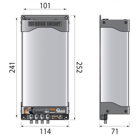QUICK Ladegerät NRG Low Power SBC250 12 Volt, 25 Amp., 3 Ausgänge, Batterieladegerät