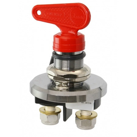 QUICK Batteriehauptschalter S20C Ms/Cr 12/24V 200A chrom/rot