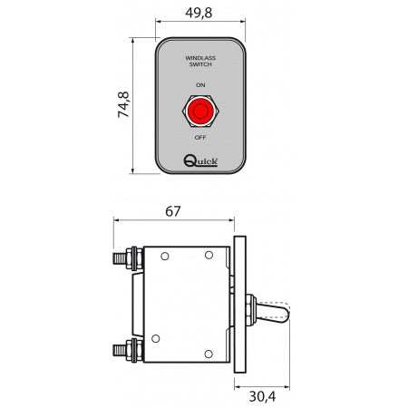 QUICK Schutzschalter WCB40-100 für Ankerwinden 40-100A