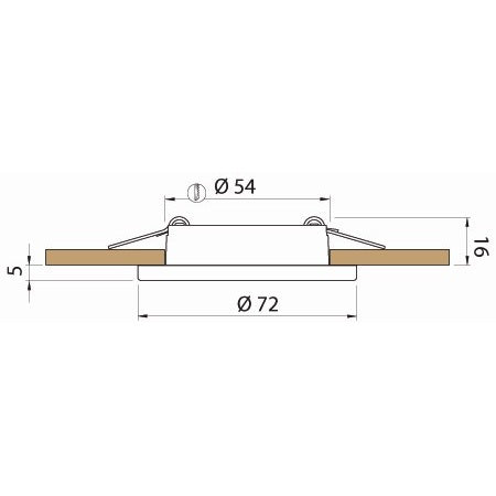 QUICK LED-Deckenleuchte Club TED C 12/24 Volt, Ø 72 mm, warmweiß, poliert, matt oder weiß