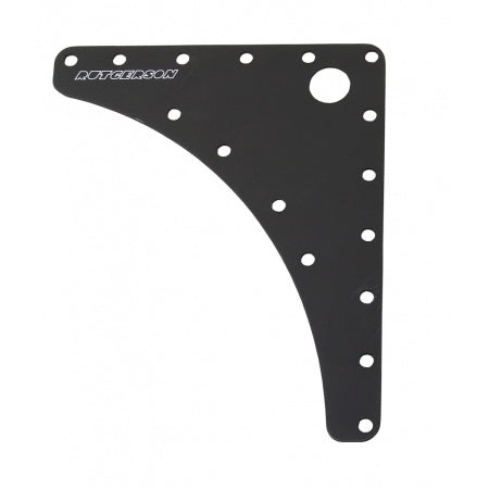 RUTGERSON Kopfbrett Racing Alu 134x162x1,5mm schwarz