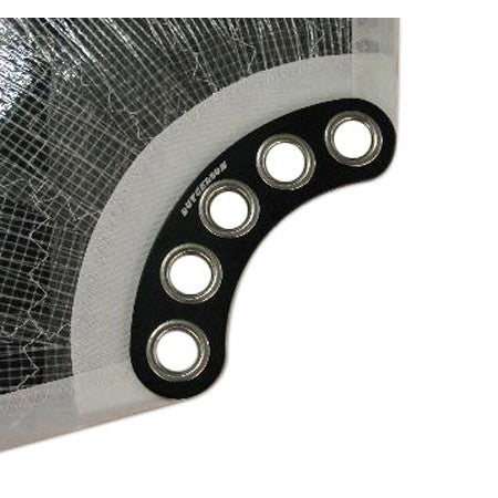 RUTGERSON-Schothornbrett schwarz/silber eloxiert 183x45-305x60 mm