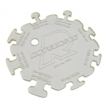 RUTGERSON Profilschablone für Segellatten-Rutscher Serie RS1530