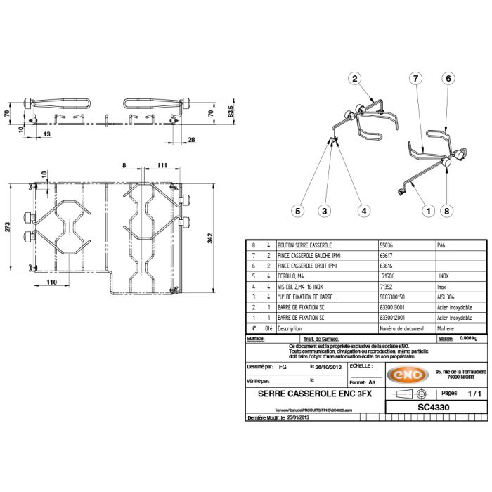 Eno Master 3 Topfhalterset